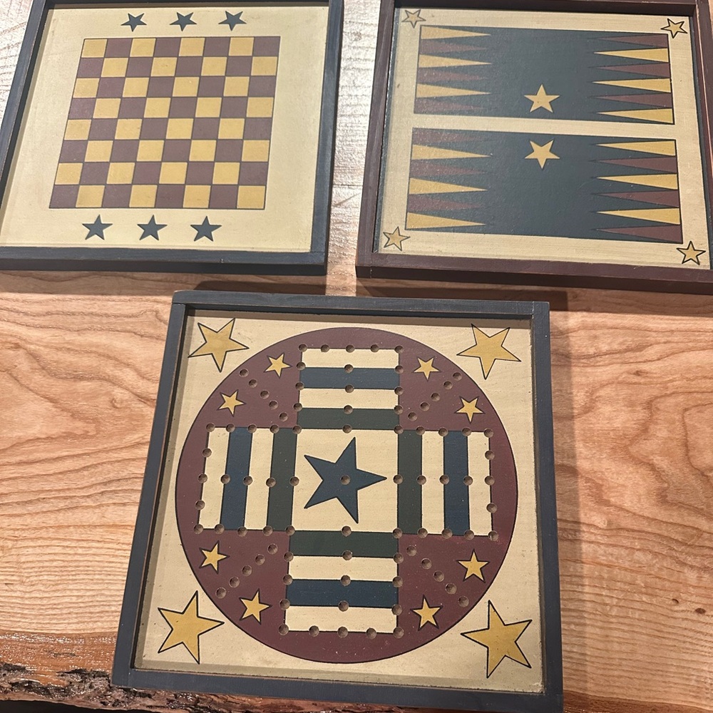 Vintage Style Game Board Set